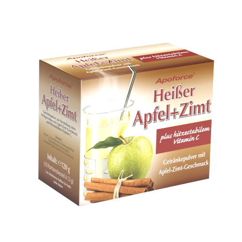 Heißer Apfel mit Zimt